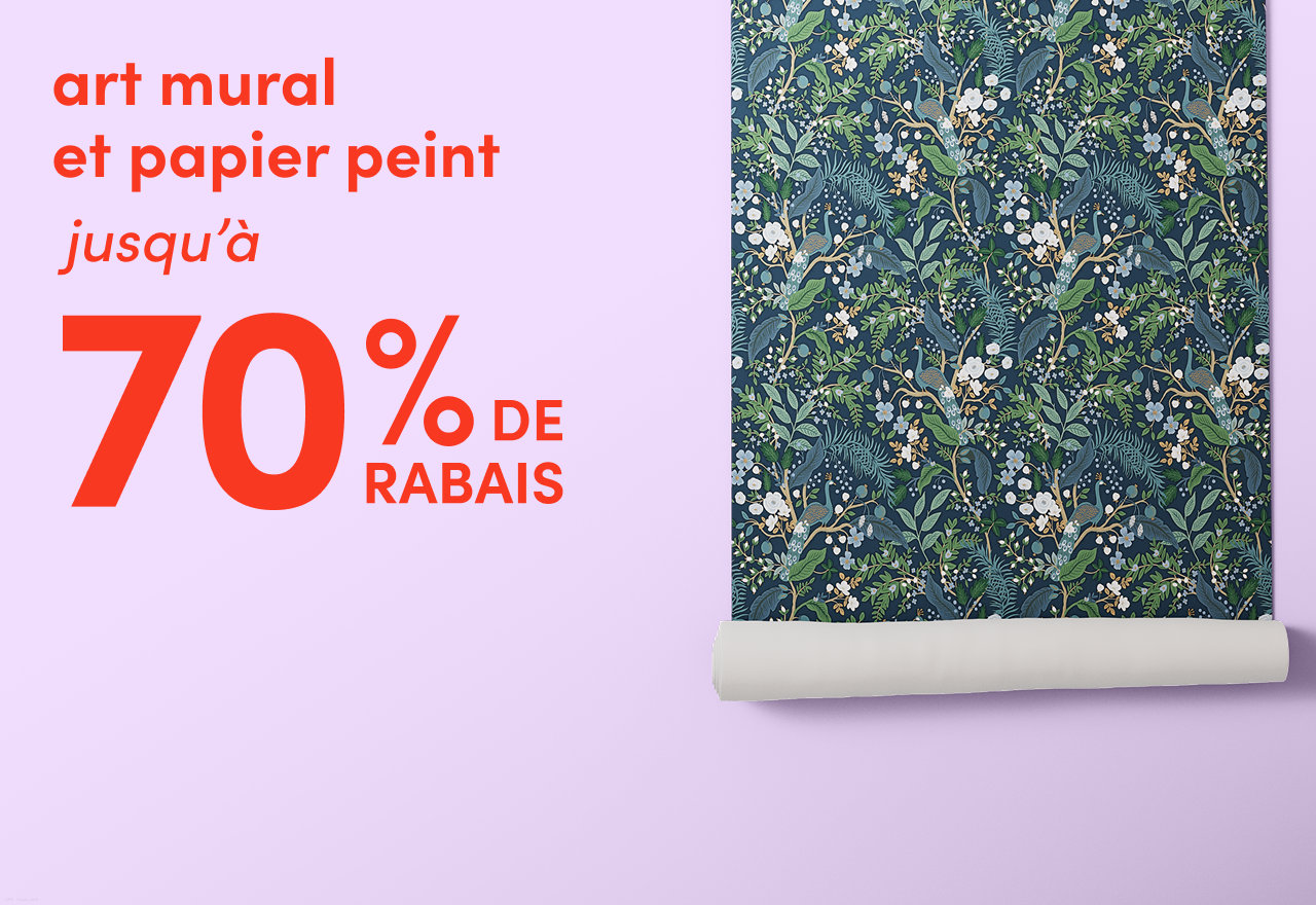 art mural et papier peint en solde
