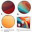 «Orange Blue Blue Fractal Waters I», reproduction d'art sur toile-711243853-711243848