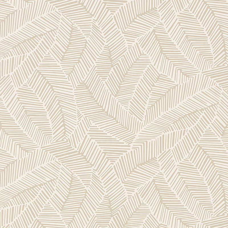 Abstract Leaf Wallpaper, Linen