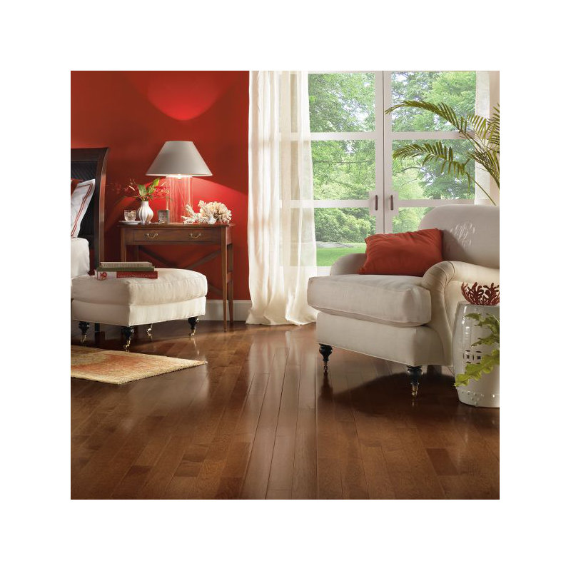 Hickory 2.25'' W Hardwood Flooring, Plymouth Brown