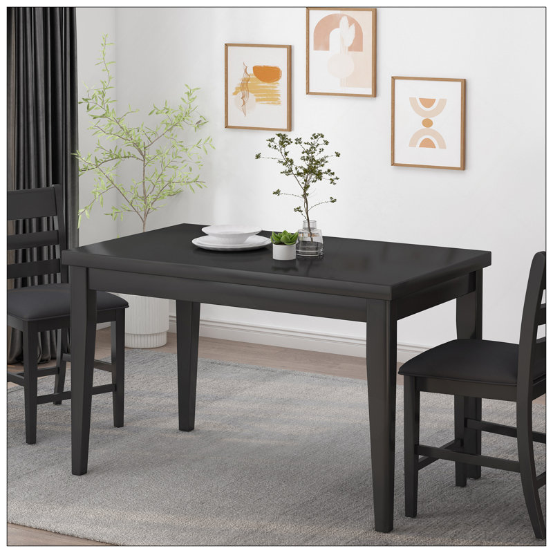 Table de salle à manger à hauteur de comptoir en bois, brun antique, P 35 po x l 59,1 po x H 36,5 po, Brun antique