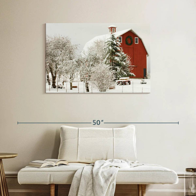 Lilie Festive Barn, 26" H x 39" W