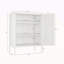Armoire d'appoint 32 "en métal blanc