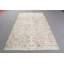 Grand tapis turc vintage en laine tissé à plat Anatolian beige et ivoire pour la salle à manger