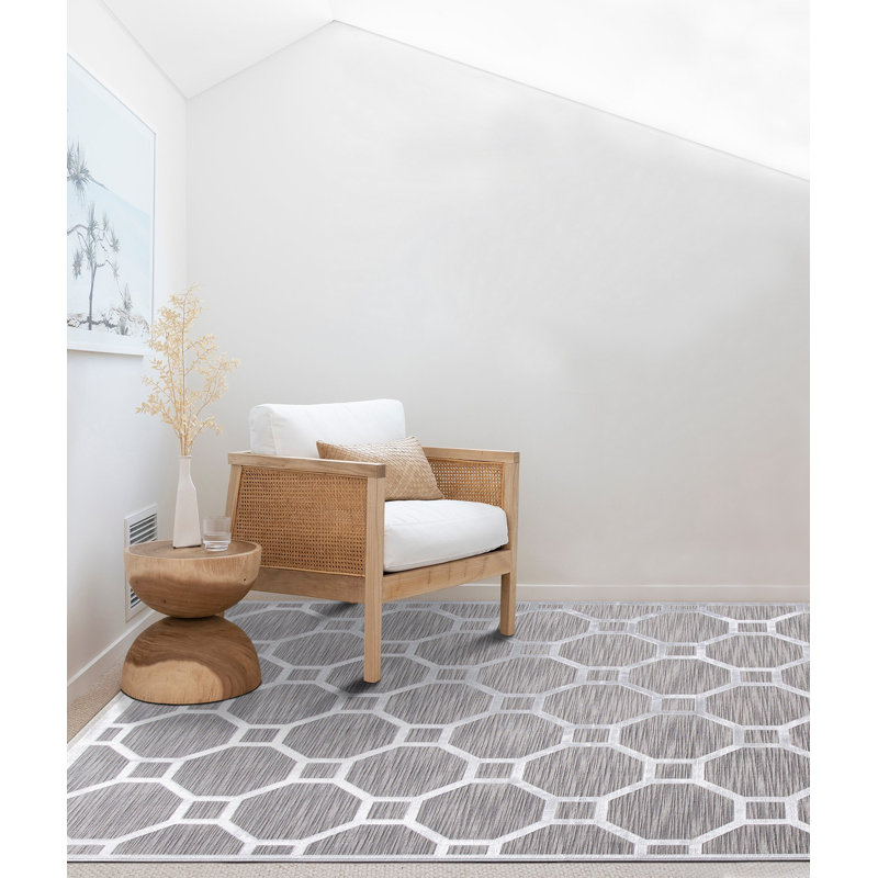 Lumi Geometric Indoor Rug, Rectangle 4' x 5'5"