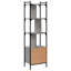 Moonsu 154.5cm H x 44.5cm W Steel Etagere Bookcase-412673317