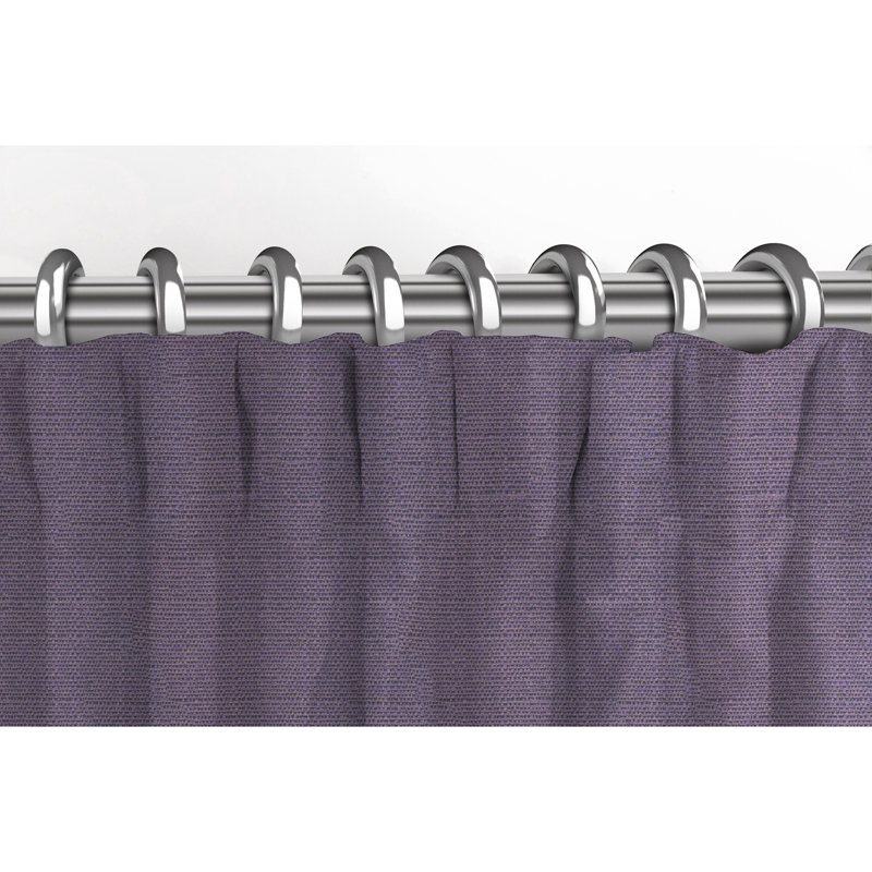 Blackout Curtains / Drapes Pair, 46" W x 72" L, Aubergine Purple