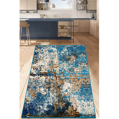 Tapis de couloir élégant, 100% polyester, 31,5 po x 39,4 po | Hauteur des poils de 10 mm, 1,5 lb / pied carré | Antibactérien, antidérapant, dessous lavable à la machine | Parfait pour les vestibules et les salons, facile d'entretien et de conception moderne