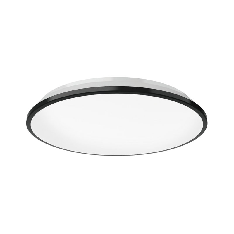 Brook LED Flush Mount, 2.25" H x 13.13" W x 13.13" D, Black