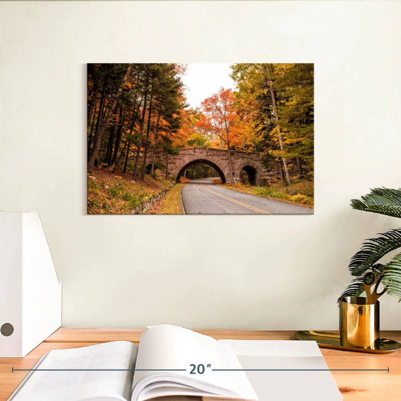 Alvord Acadia Park Bridge - automne, H 8 po x l 12 po