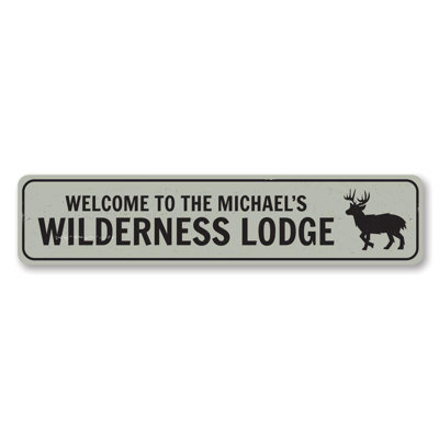 Wilderness Lodge Aluminum Sign