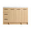 Meuble-lavabo autoportant modulaire 48 po avec plateau en résine chêne clair 48 po-22619316