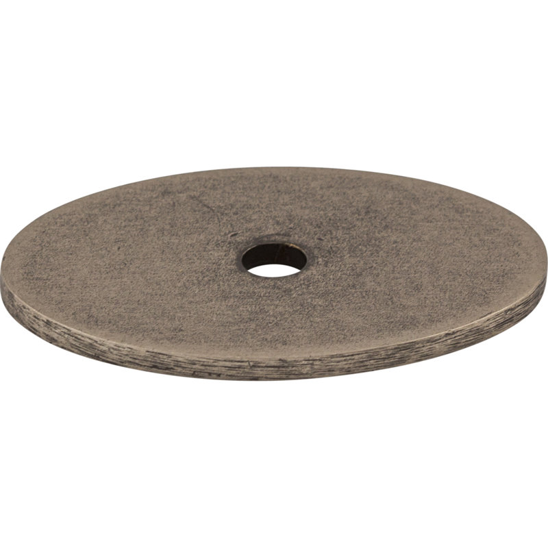 Oval  Backplate, 1.5" H x 1" W x 0.625" D, Pewter Antique