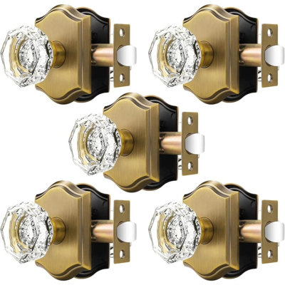 Crystal Passage Door Knobs