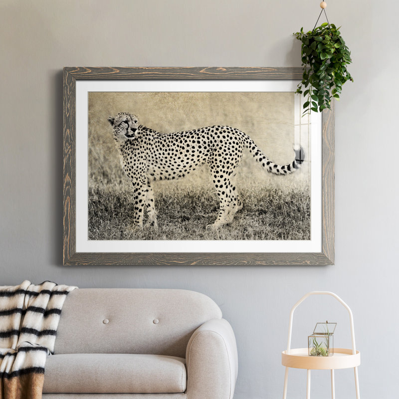 Camouflage - Photographie avec cadre photo, H 37,5 po x l 27,5 po x P 1,5 po, Encadré gris