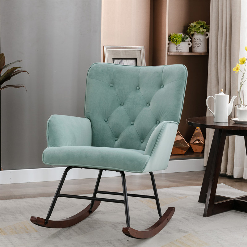 Chaise berçante McRae-Helena, Vert menthe