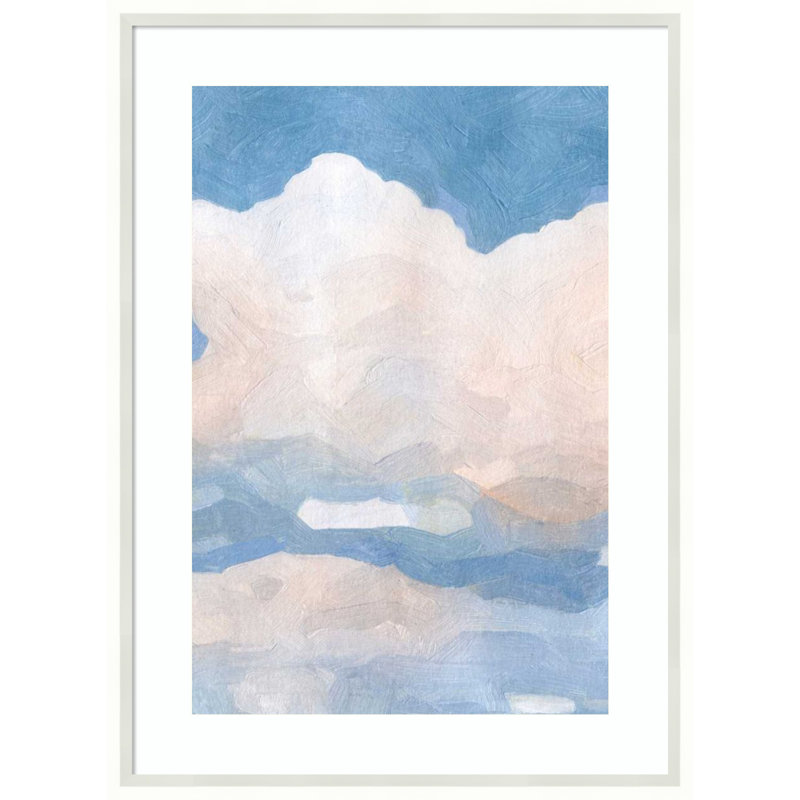 «The Clouds» par Emma Caroline - Cadre photo unique, impression, H 25 po x l 19 po x P 2 po, Blanc