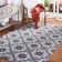 Hand Hooked Performance Geometric Rug