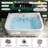 61 Inch Acrylic Whirlpool Massage Bathtub For 2 Person 16 Water Jets LED Lights Heater For Jacuzzi Spa Massage