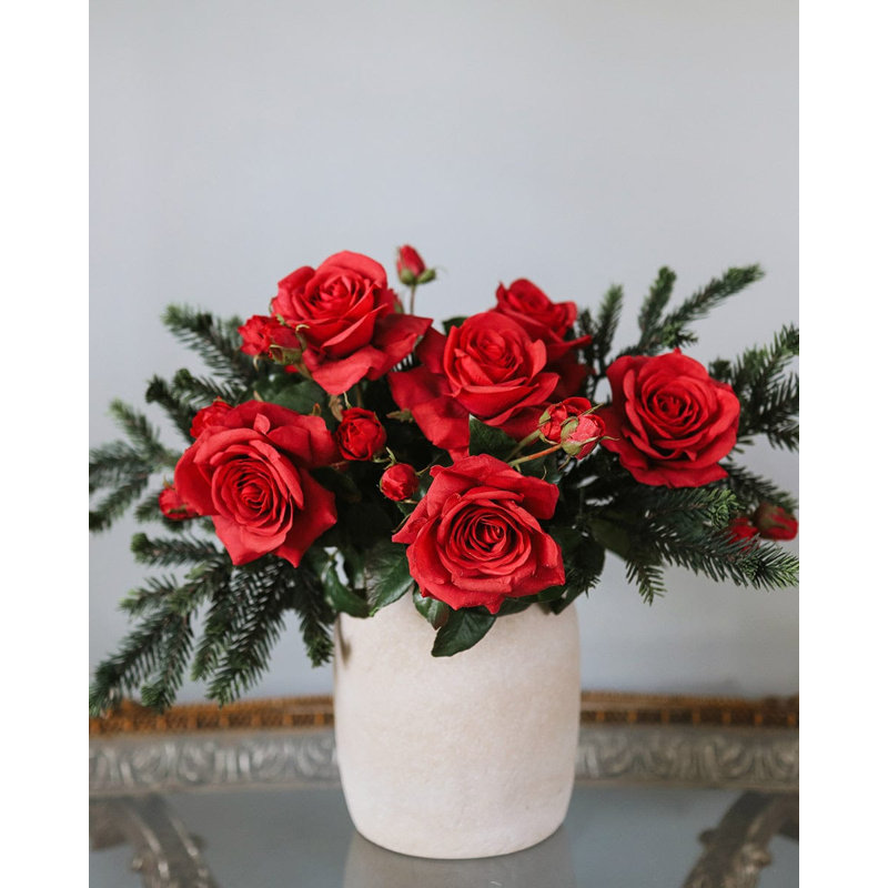 Real Touch Prestige Soft Yellow Rose 22", Pink