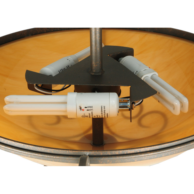 Alaine 3 - Light Semi Flush Mount, 13.25" H x 24" W x 24" D