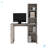 Ripley Writing Desk With Bookcase and Cabinet, Office-109012740