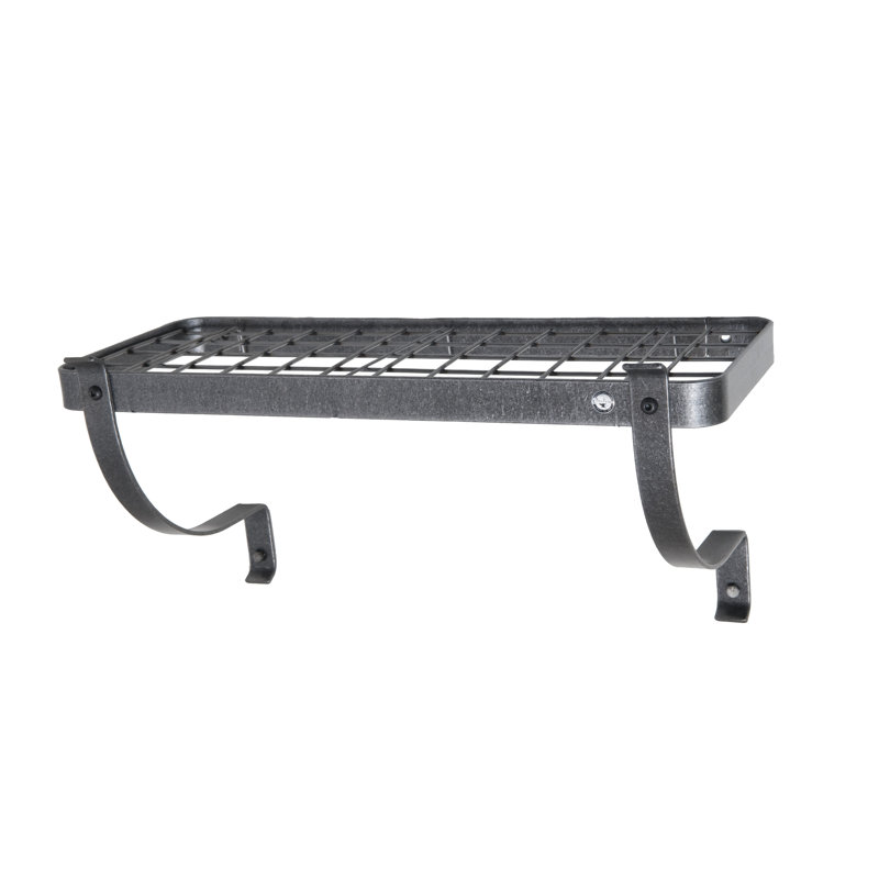 Steel Handcrafted Rectangle Wall Mounted Pot Rack