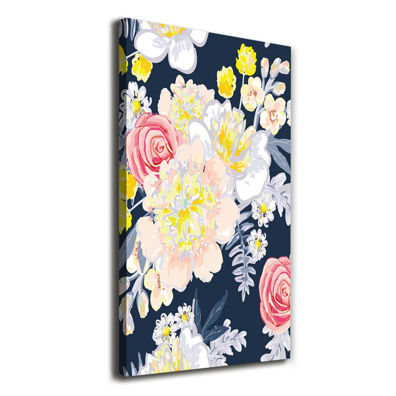 Bouquet Of Flowers - Wrapped Canvas Print