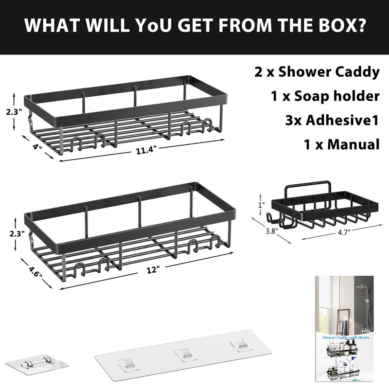 Arrowpoint Wall Shower Caddy
