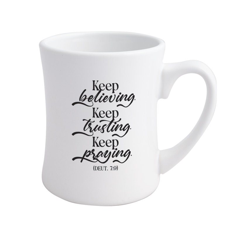 Keep Believing Designer Coffeehouse Mug, 19oz