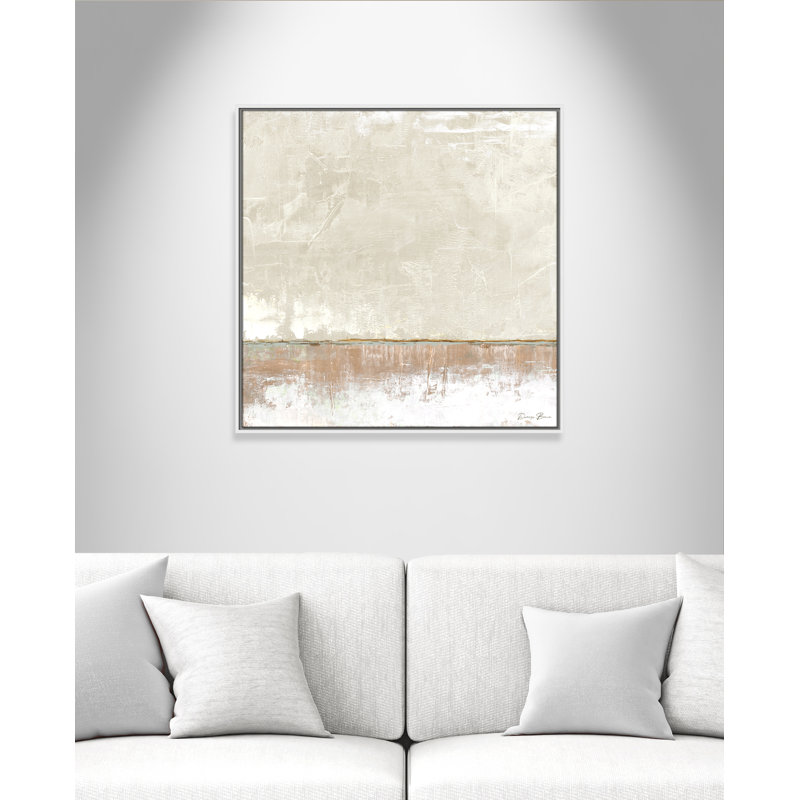 Better Days 2 - Impression sur toile avec cadre flottant, Blanc, H 31,5 po x l 31,5 po