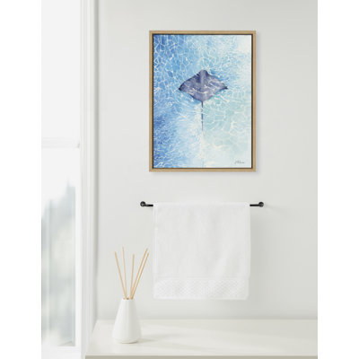 Stingray by Julie Maida Framed Canvas Wall Art Print