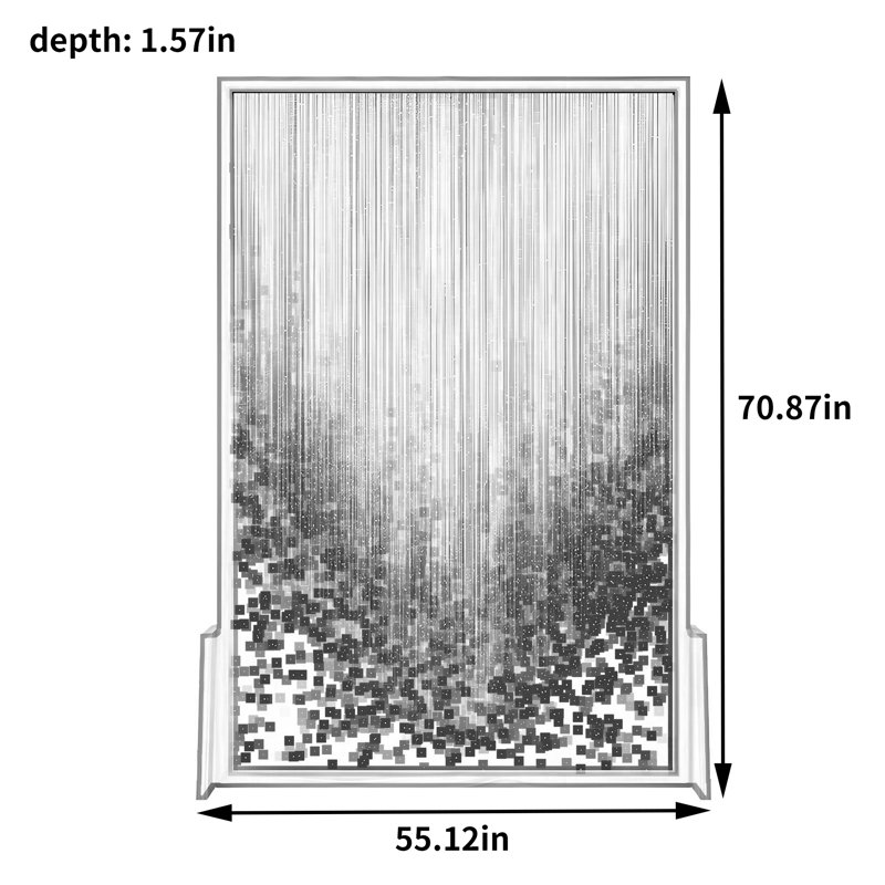 Sunnefa, 70.87" H x 55.12" W x 1.57" D