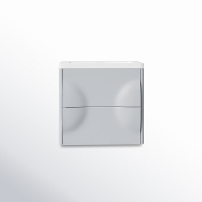 Armande 24'' Plywood Single Bathroom Vanity with engineered Acrylic Top