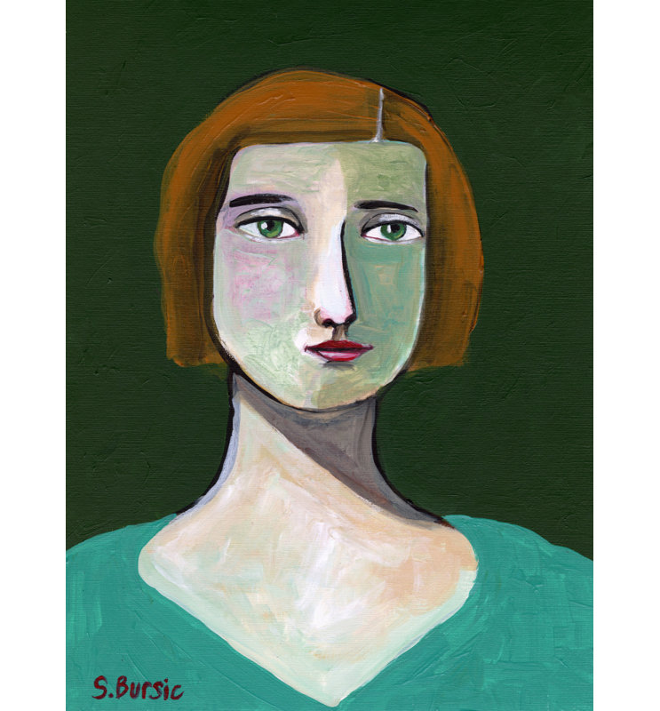Lady, 76.2cm H x 50.8cm W