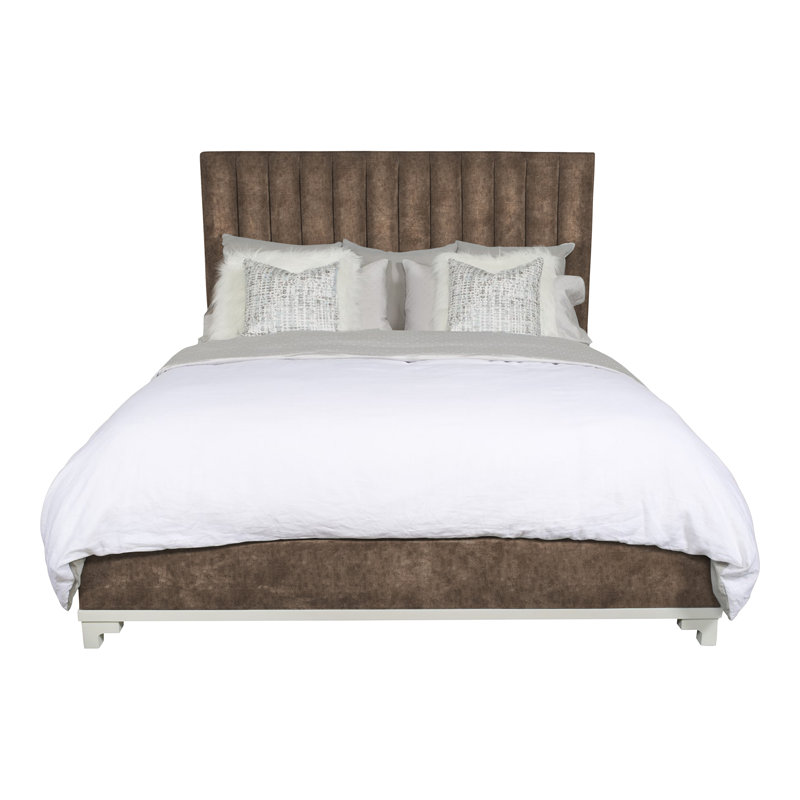 Jemma King Upholstered Panel Headboard, Nadia Earth