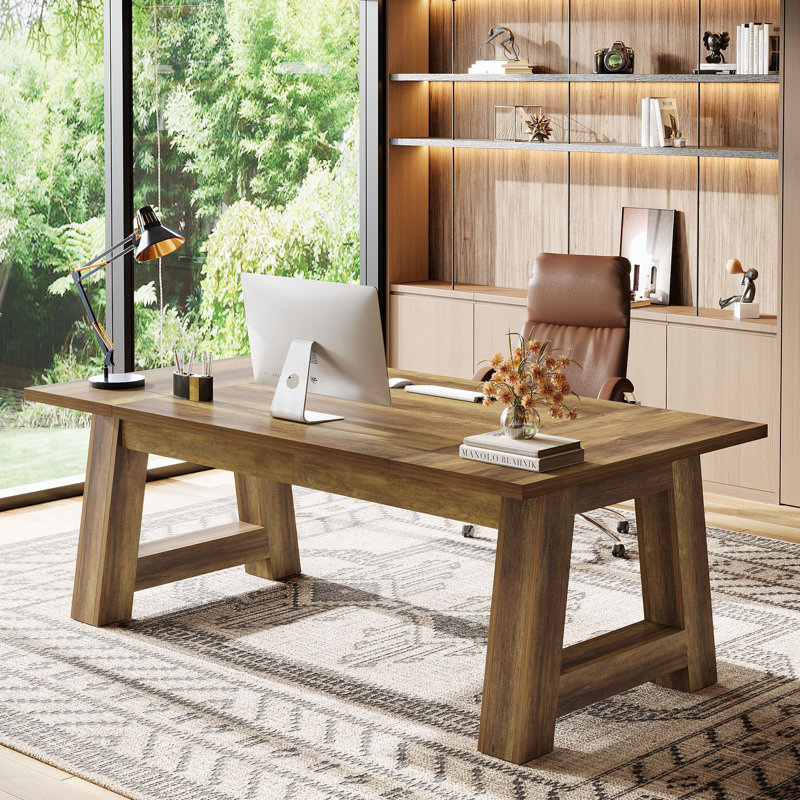 62.6" Executive Desk, Large Office Computer Desk