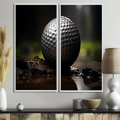 «Golfers Focus» - art mural toile de golf