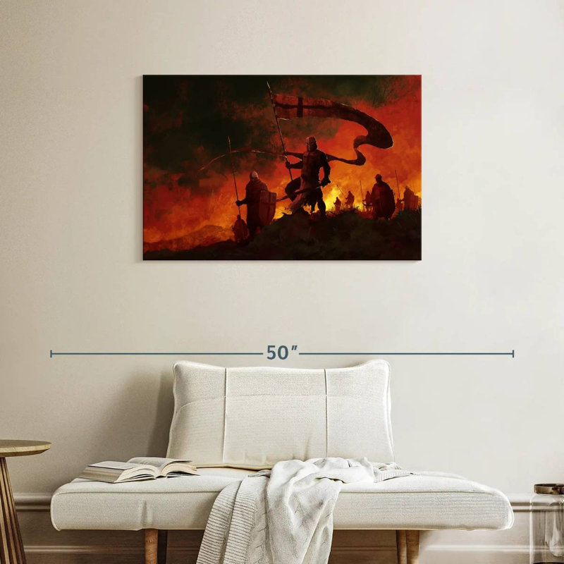 Keiri Medieval War, 24" H x 36" W