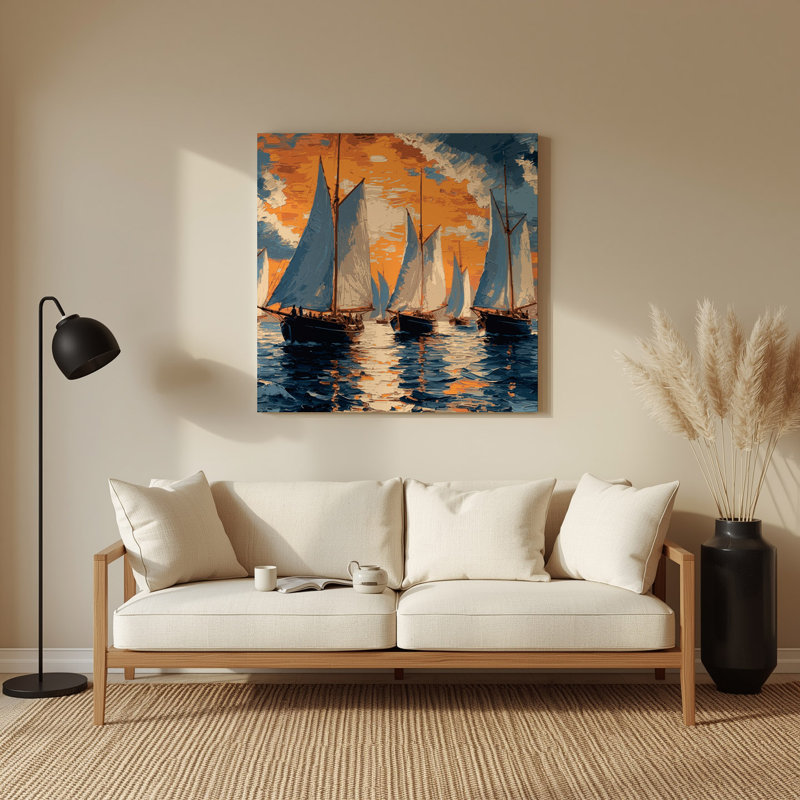 Art mural nautique gris nautique