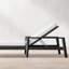 Chaise longue d'extérieur en rotin
