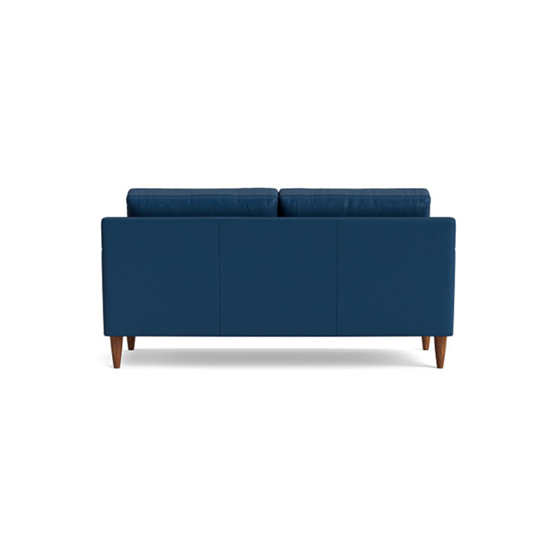 MCM Loveseat (70"), Bison Deep Blue Top Grain Leather