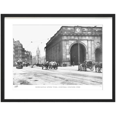 Newcastle Upon Tyne, Central Station 1900 by Francis Frith - Single Picture Frame Print