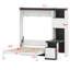 Lit escamotable pliable avec bureau, étagère et rangement