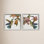 Hummingbirds Paper Collage 2-Piece Print Set