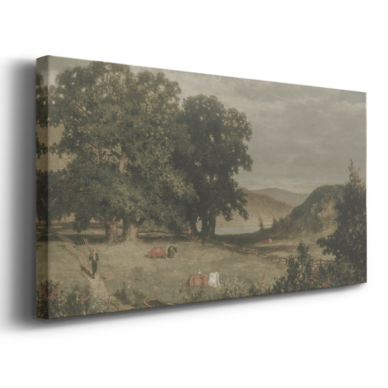 Série paysage - DCCCLXIV- Toile tendue avec châssis - Prêt à accrocher, H 20 po x l 40 po