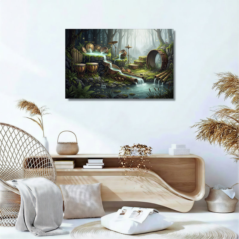 Art mural sur toile Fantasy Forest, 20"H x 30"W