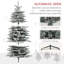 Arbre de Noël artificiel enneigé 6,5 pi