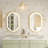 Aluminium Oval Wall Mirror-703362301