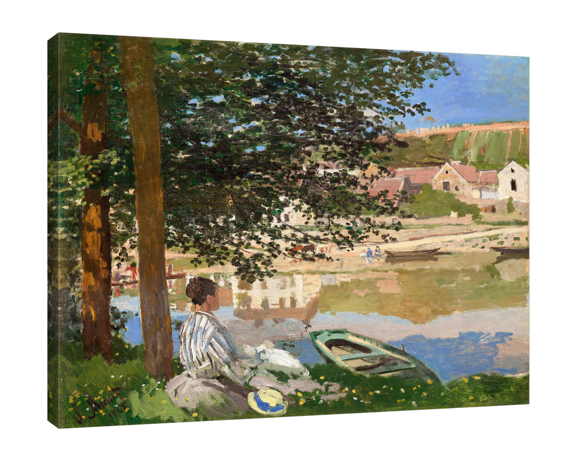 Red Barrel Studio® Claude Monet On The Bank Of The Seine, Bennecourt On ...